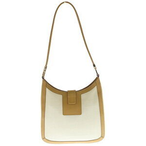 Gucci Hobo GG Leather Shoulder Canvas Beige Brown Trimmed Bag